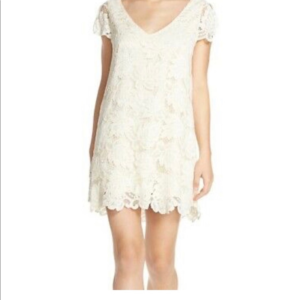 BB Dakota White Eyelet Dress NWT